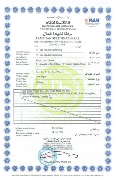 Awards & Certification HALAL CERTIFICATE 3 0013