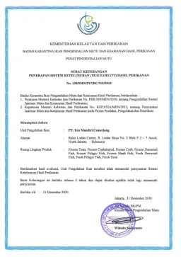 Penghargaan & Sertifikasi HALAL Certificate 4 0014